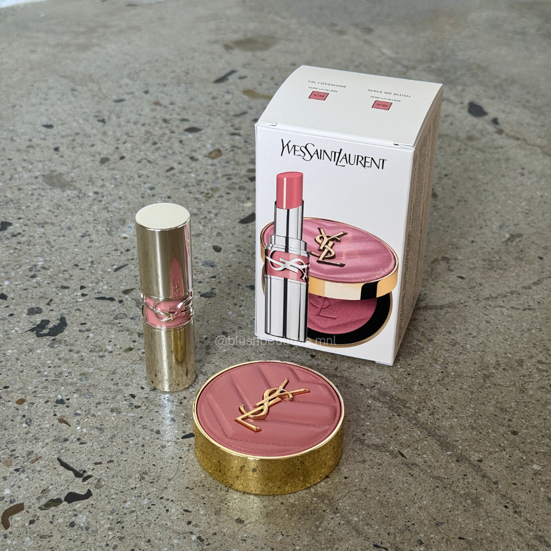 Yves Saint Laurent YSL Iconic Pink Make Me Blush & Loveshine Lip Oil Stick Set