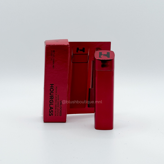 Hourglass Unlocked Satin Creme Lipstick in Red 0 1g